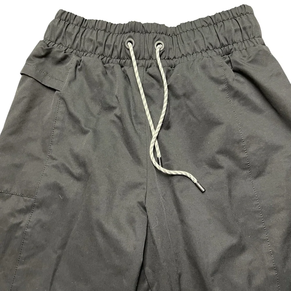 Varley Anthropologie Eastwood Cargo Joggers Sheen‎ Twill Womens 26x26 Black